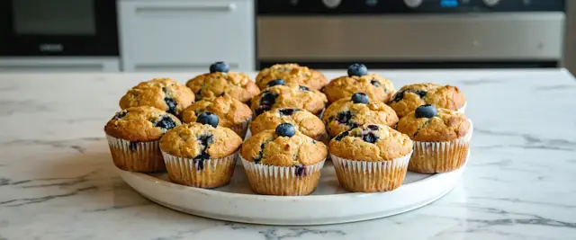 Oat Bran Blueberry Muffins