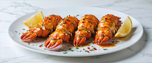 Orange Glazed Lobster Tails