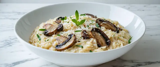 Orzo Risotto with Wild Mushrooms