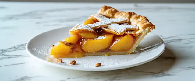Peach Pie with Almond Crust
