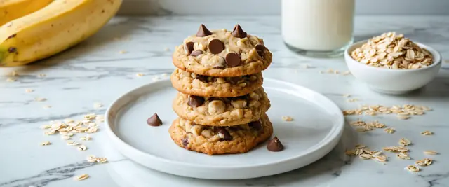 Peanut Butter Banana No-Bake Cookies