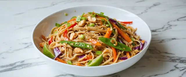 Peanut Noodles with Veggies