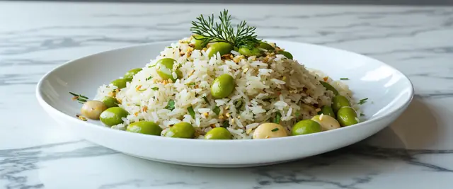 Persian Dill Rice with Lima Beans