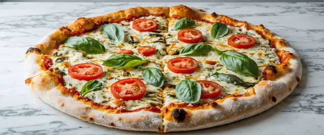 Pesto and Tomato Pizza
