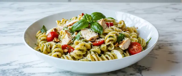 Pesto Chicken Pasta Salad Meal Prep