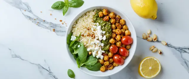 Pesto Chickpea Power Bowl