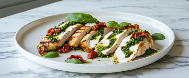 Pesto Stuffed Grilled Chicken Breast