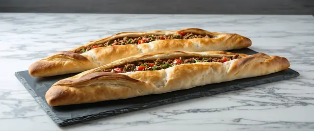 Pide with Minced Meat (Kıymalı Pide)