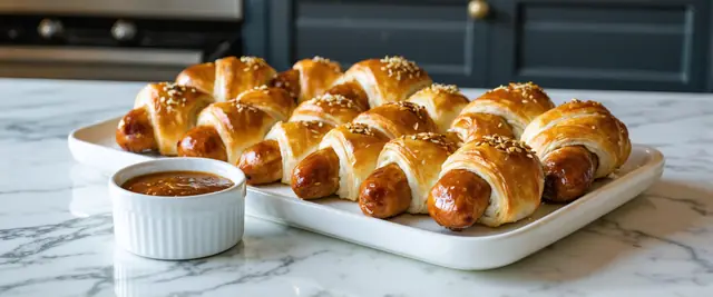 Pigs in A Blanket with Honey Dijon Sauce