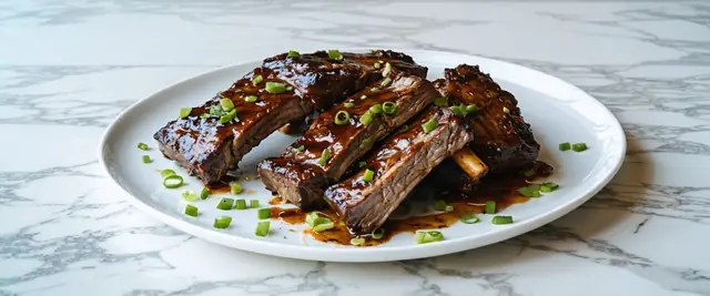 Pineapple Rum Glazed BBQ Beef Short Ribs