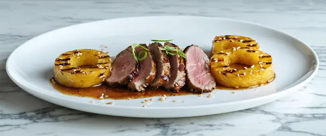 Pineapple Teriyaki Grilled Duck