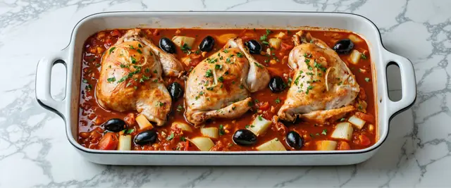 Piquant Chicken Provençal with Fennel Seeds