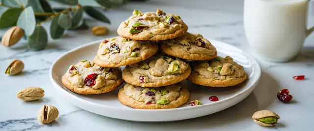 Pistachio and Cranberry Cookies
