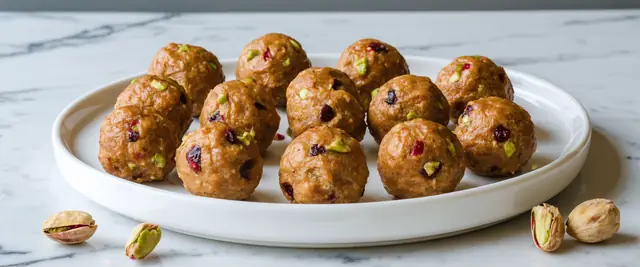 Pistachio Cherry Protein Balls