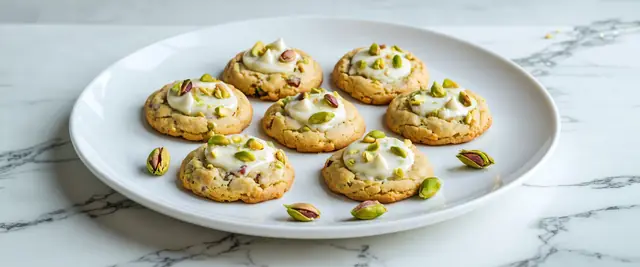 Pistachio White Chocolate Cookies