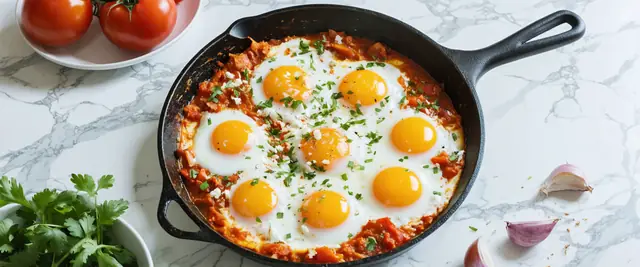 Poached Eggs In Tomato Sauce