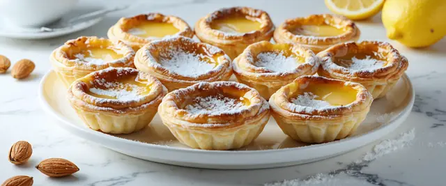 Portuguese Almond Custard Tarts