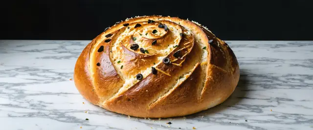 Pull-Apart Spider Web Garlic Bread