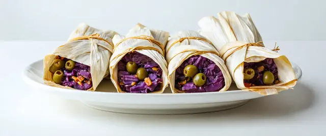 Purple Corn Tamales (Tamales de Maíz Morado)