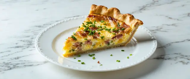 Quiche Lorraine with Crispy Pancetta