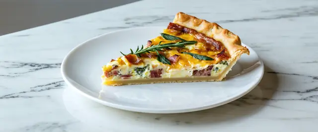 Quiche Lorraine with Smoked Gouda and Fresh Thyme