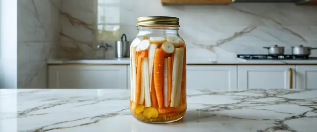 Quick-Pickled Carrots and Daikon