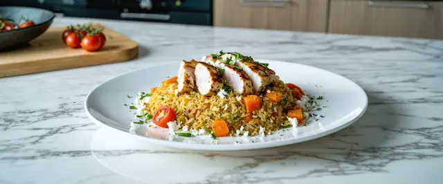Quinoa and Chicken Harvest with Lemon and Herbes de Provence