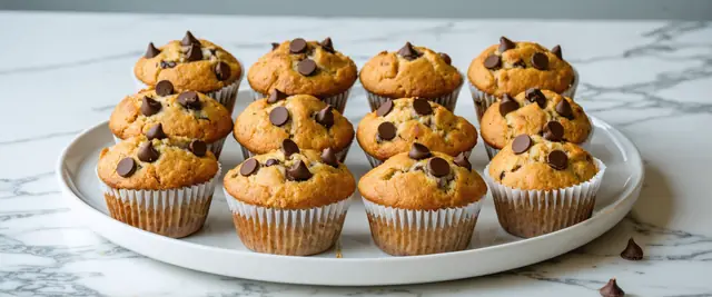 Quinoa Banana Chocolate Chip Muffins