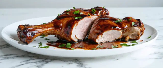 Raspberry Chipotle Grilled Turkey Legs