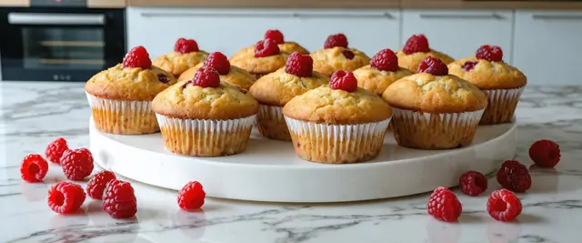 Raspberry Coconut Flour Muffins