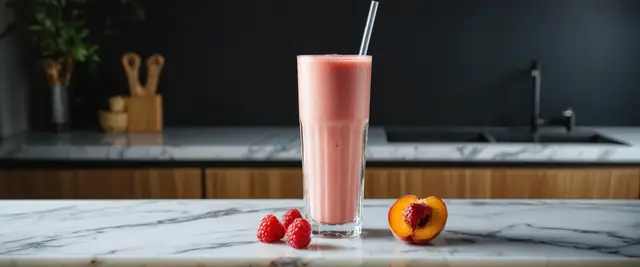 Raspberry Peach Smoothie