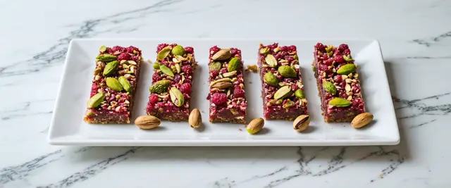 Raspberry Pistachio Energy Bars