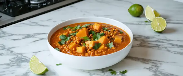 Red Lentil and Butternut Squash Curry with Garam Masala