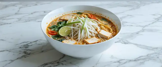 Rice Noodles in Fish Curry (Curry Laksa)