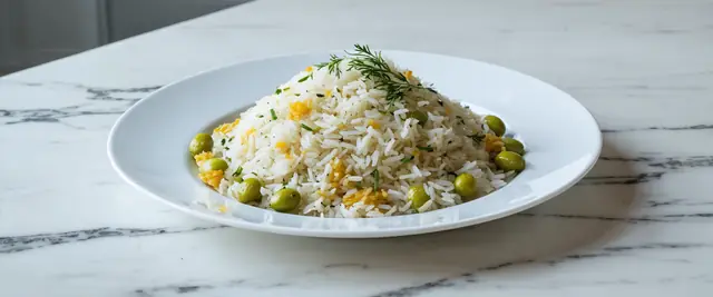 Rice with Broad Beans (Baqala Polo)