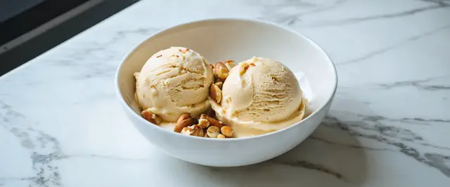 Roasted Banana and Hazelnut Ice Cream