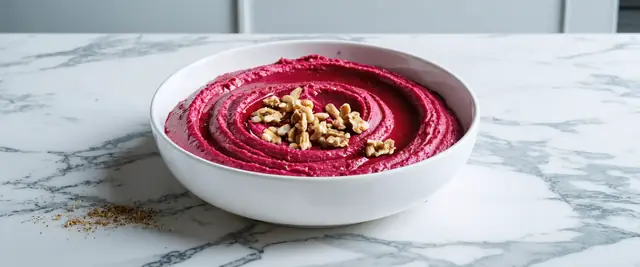 Roasted Beet and Walnut Hummus