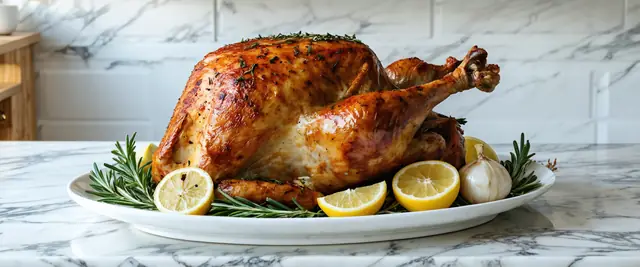 Roasted Garlic Rosemary Grilled Turkey