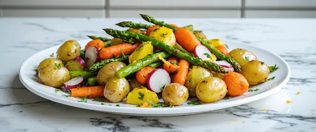 Roasted Spring Vegetables with Herbs