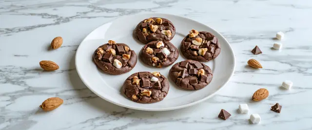Rocky Road Chocolate Cookies