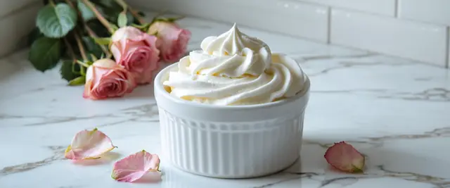 Rosewater Whipped Cream