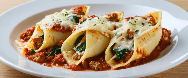 Sausage and Spinach Stuffed Shells Meal Prep