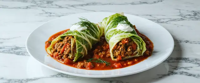 Savory Stuffed Cabbage Rolls with Dill