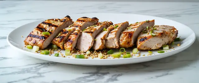 Sesame Ginger Grilled Chicken with Scallions