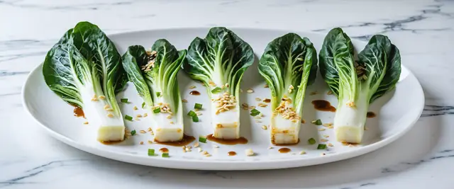 Sesame Soy Grilled Bok Choy