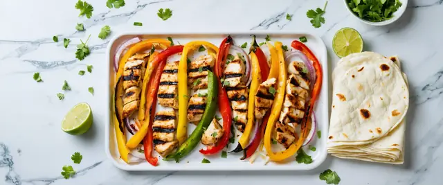 Sheet Pan Chicken Fajitas with Bell Peppers and Onions