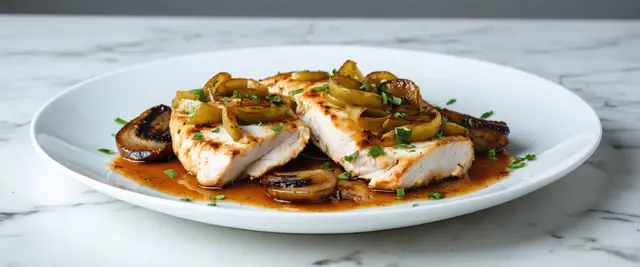 Sheet Pan Chicken Marsala Bake with Mushrooms