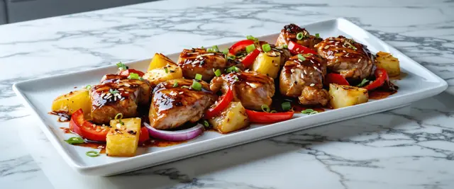 Sheet Pan Hawaiian Chicken with Pineapple and Bell Peppers