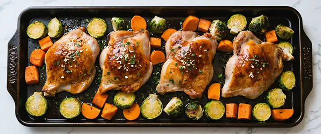 Sheet Pan Maple Dijon Chicken and Vegetables