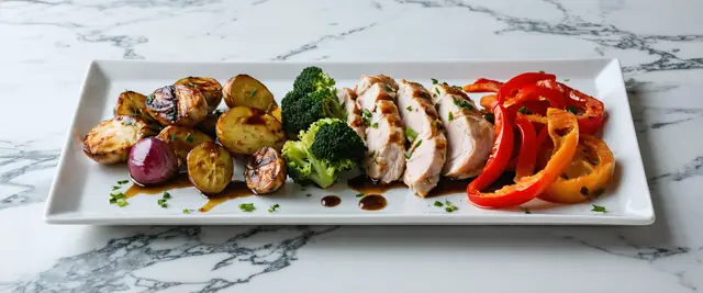 Sheet Pan Roasted Balsamic Chicken and Vegetables